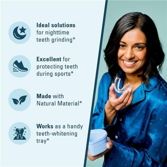 Mouth Guard for Grinding & Clenching Teeth BPA Free 4 Guards for Adults & Kids - Picture 6 of 7